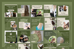 Hair Loss Canva Social Media Bundle, Hair Loss Treatment Product Image 8