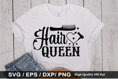 Hair queen - Hairdresser SVG Design Product Image 1