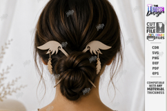 Wooden Hair Sticks and Pins Laser Cut | Wooden Accessories Product Image 1