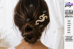 Wooden Hair Sticks and Pins Laser Cut | Wooden Accessories Product Image 1