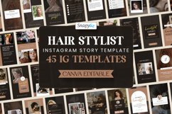 Hair Stylist Instagram Canva Story Template, Hair Instagram Product Image 1