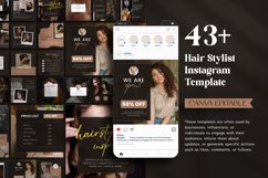 Hair Stylist Instagram Post Template, Salon Social Media Product Image 8