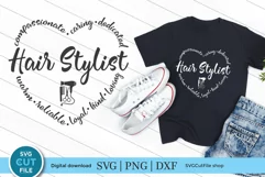 Create custom shirts and tote bags for your hair stylist or cosmetologist friends and coworkers quickly!