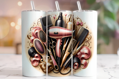 Hair Stylist Tumbler Wrap, Hairdresser Tumbler, Hair Hustler Product Image 1