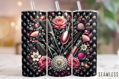 Hair Stylist Tumbler Wrap, Hairdresser Tumbler, Hair Hustler Product Image 1