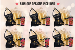 Black &amp; Gold Hair Stylist Apron Sublimation PNG Product Image 2