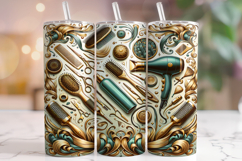 Hair Stylist Tumbler Wrap, Hairdresser Tumbler, Hair Hustler Product Image 1