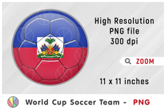 Haiti National Team Soccer Ball. World Cup 2026 Product Image 1