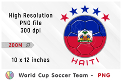 Haiti National Team Soccer Ball. World Cup 2026 Product Image 1