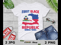 Haiti First Black Republic 1804 PNG, Haitian Pride Png Product Image 3