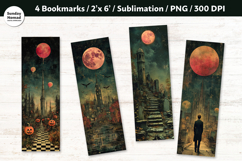 Halloween Themed Bookmark , Printable Crafts, 4 PNG Product Image 1