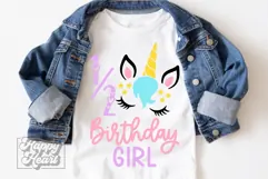 Half Birthday Unicorn SVG - Magical Unicorn Shirt PNG Product Image 2