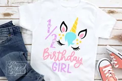 Half Birthday Unicorn SVG - Magical Unicorn Shirt PNG Product Image 5