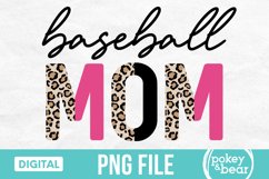 Half Cheetah Baseball Mom PNG sublimation design preview