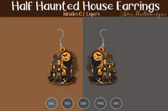 Haunted house Earrings Product Image 2