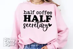 Half Coffee Half Secretary SVG - Secretary Mode PNG Product Image 3