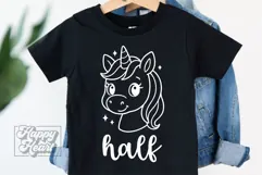 Half Birthday Unicorn SVG - Magical Unicorn Shirt PNG Product Image 3