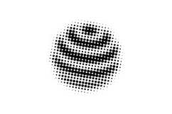 Halftone black and white element decoration isolated Product Image 1