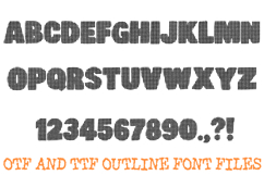 Halftone Newsprint Font Pop Art Typography Lettering ABC OTF Product Image 2