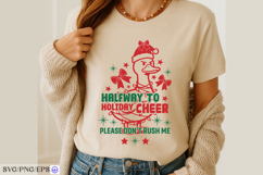 Halfway to Holiday Christmas SVG PNG T-shirt Design Product Image 4