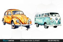 Vehicle Watercolor PNG Clipart Product Image 1