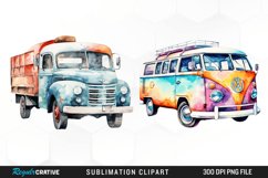 Vehicle Watercolor PNG Clipart Product Image 1
