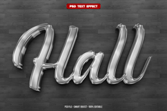 Hall 3D editable text effect Product Image 1