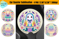 Halloween PNG | Car Coaster Sublimation Product Image 1