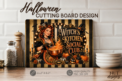 Witch's Kitchen Social Club Halloween cutting board Baker Product Image 1