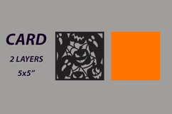 Laser cut Halloween gift box, Layered bookmark, Card svg Product Image 2