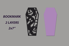 Laser cut Halloween gift box, Layered bookmark, Card svg Product Image 3