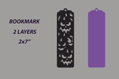 Halloween laser cut treat box, Bookmark layered, Card svg Product Image 2