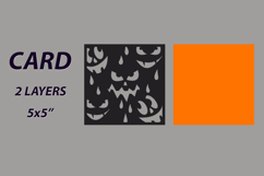 Halloween laser cut treat box, Bookmark layered, Card svg Product Image 3