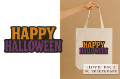 Happy Halloween | Retro PNG Phrase Product Image 1