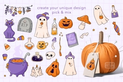 37 HALLOWEEN DOODLES | EPS JPG SVG PNG Product Image 2