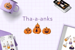 37 HALLOWEEN DOODLES | EPS JPG SVG PNG Product Image 4