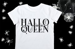 HalloQueen Halloween silhouette black white for sublimation  SVG EPS PNG