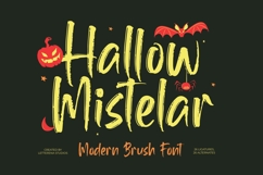 Hallow Mistelar Modern Brush Font Product Image 1