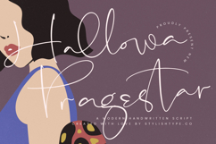 Hallowa Pragestar - Modern Handwritten Font Product Image 1