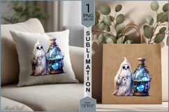 Grumpy ghost|Poison Bottle |bottle of magic halloween| ghost Product Image 2
