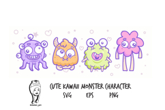 Cute Kawaii Monster Character Product Image 1