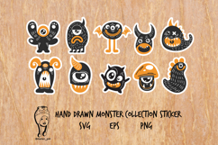 HAND DRAWN Monster Collection Sticker Product Image 1