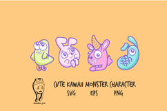 Cute Kawaii Monster Character Cartoon Product Image 1