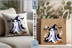 Cute ghost sublimation|Halloween ghost Pumpkin print Product Image 2