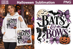 Bats and Bows Halloween | Spooky Shirt Sublimation Product Image 1