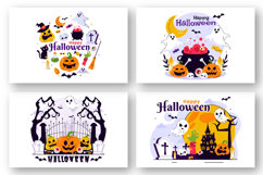 11 Happy Halloween Night Festival Illustration Product Image 3