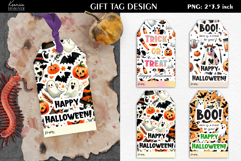Happy Halloween |Gift Tag|Cartoon Kids Printable Design Product Image 1