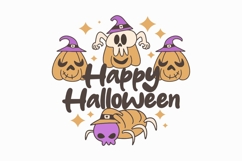 Funny Halloween Doodles T-shirt Designs Bundle Product Image 6
