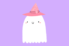 Cute Halloween Clipart, Kawaii Ghost, Pumpkin Product Image 2
