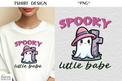 Cartoon Halloween Ghost|Funny Halloween Quotes T Shirt Product Image 1